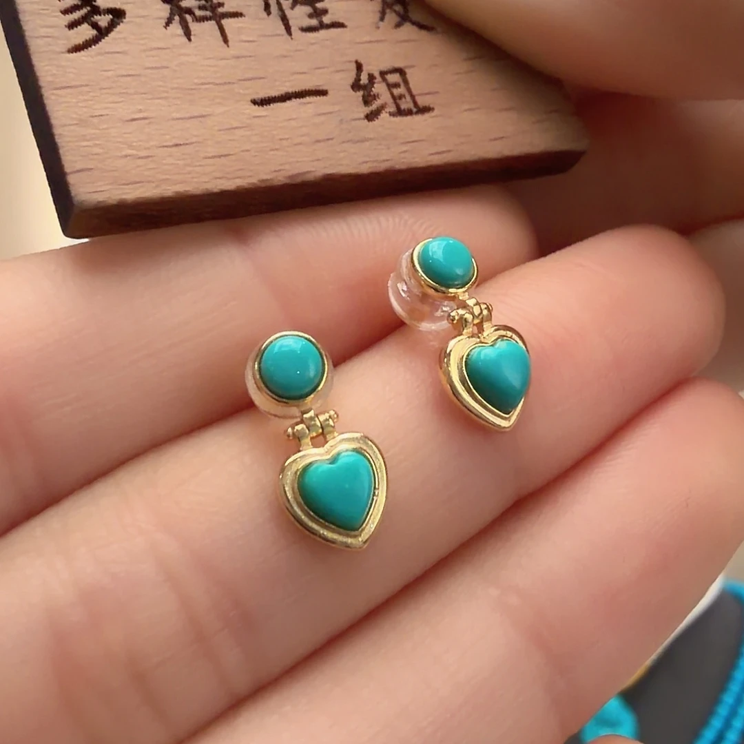 绿松石银S925镶嵌颈饰