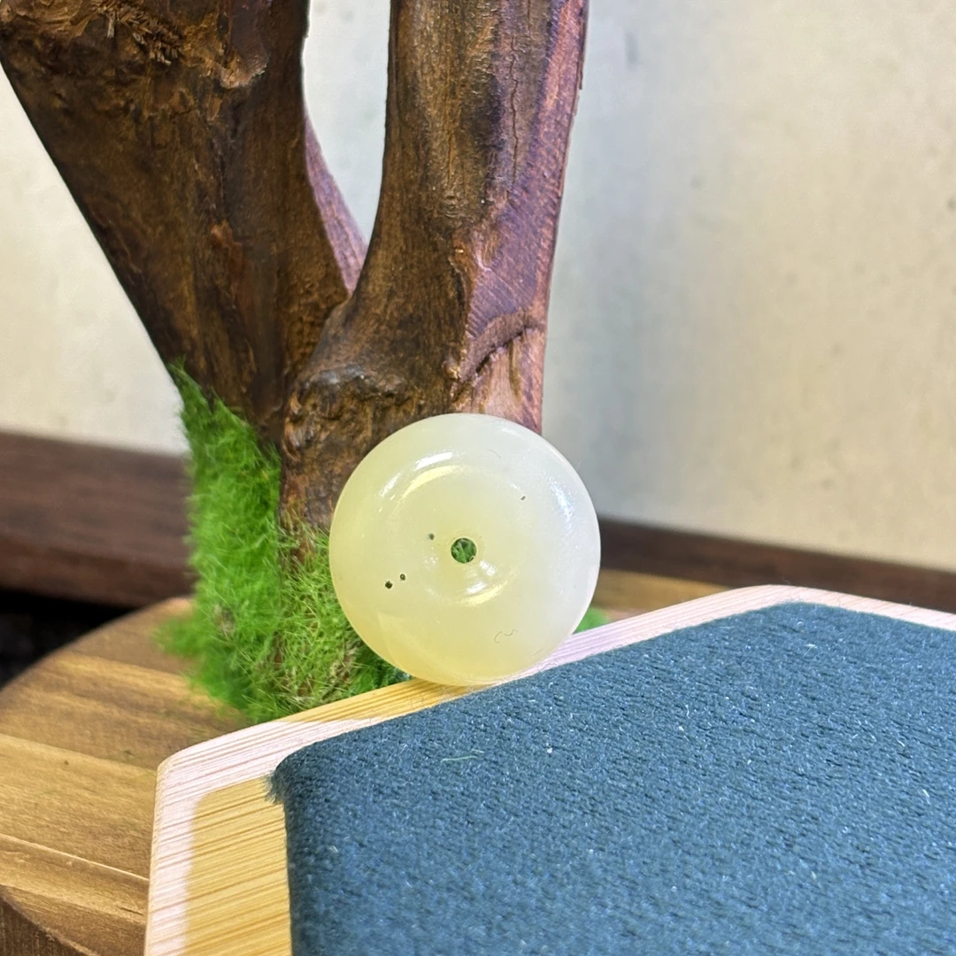 【闻渊珠宝】zj004天然和田玉平安扣挂件（拍一发一）