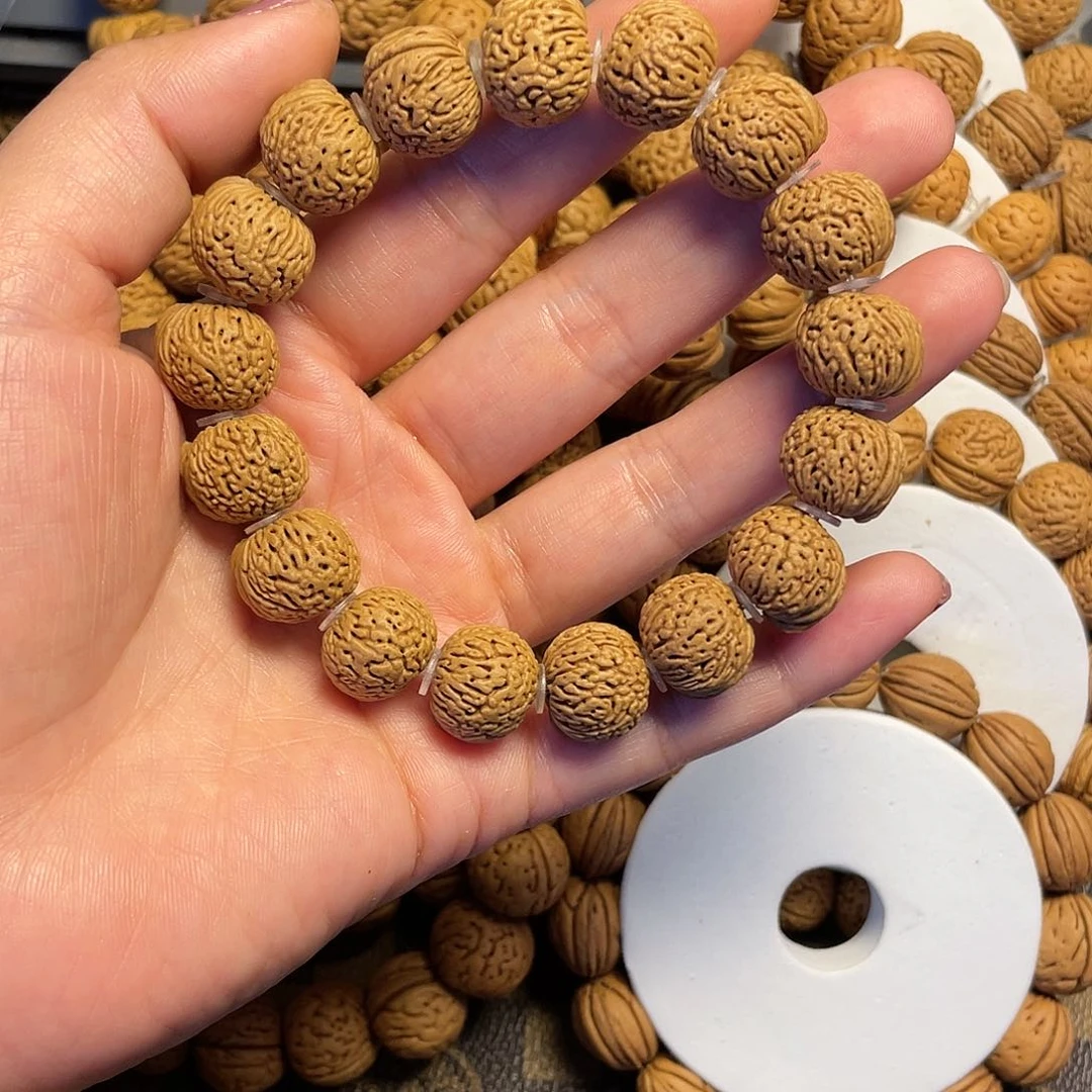 桃木锦**桃核手串14+野生桃核