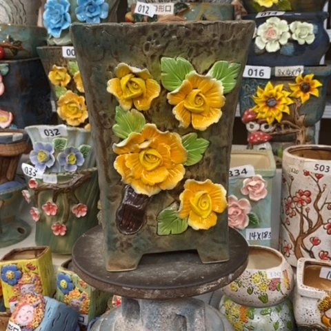 【闪购商品】红陶粗陶材质多肉花盆