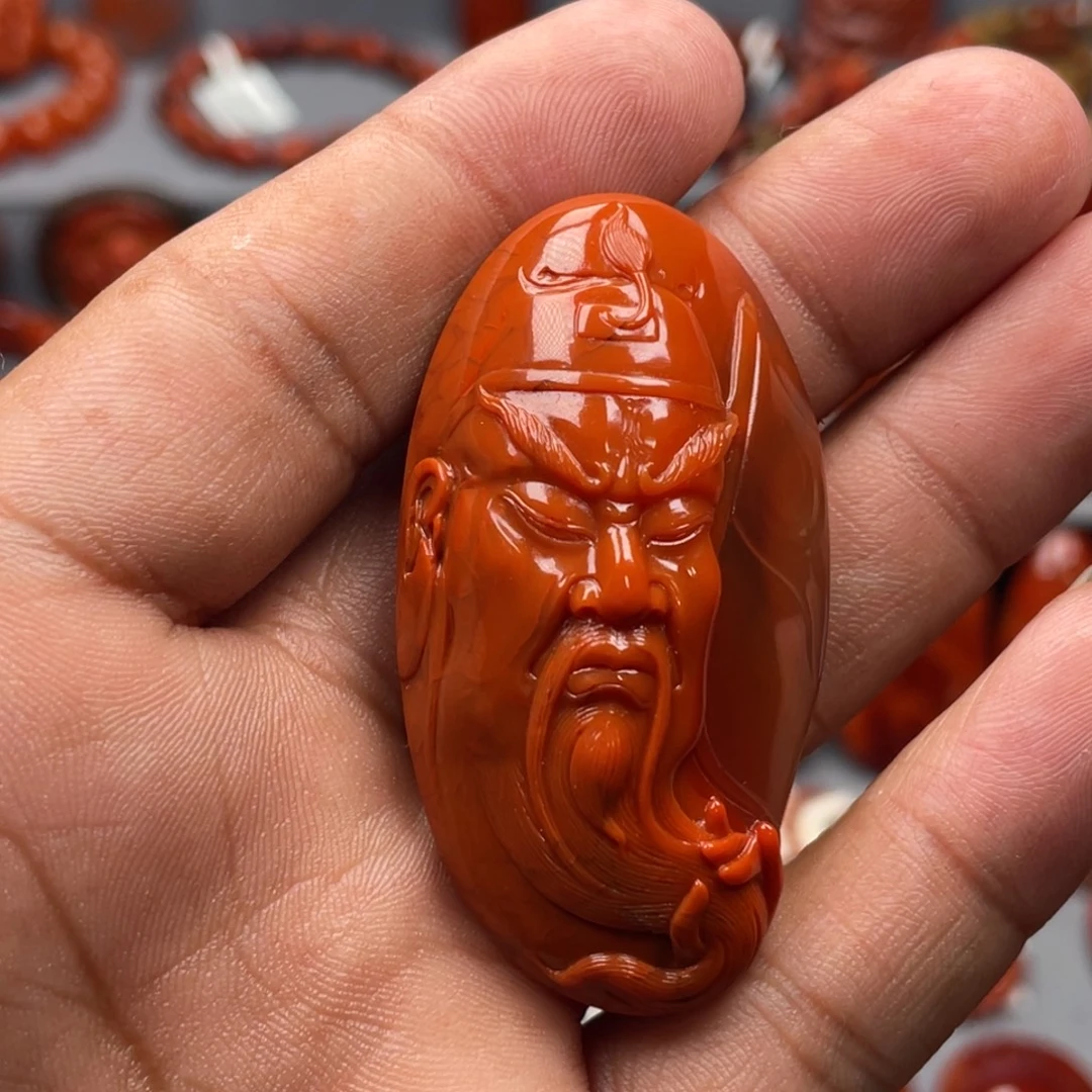 南红玛瑙未镶嵌珠宝奇石吊坠