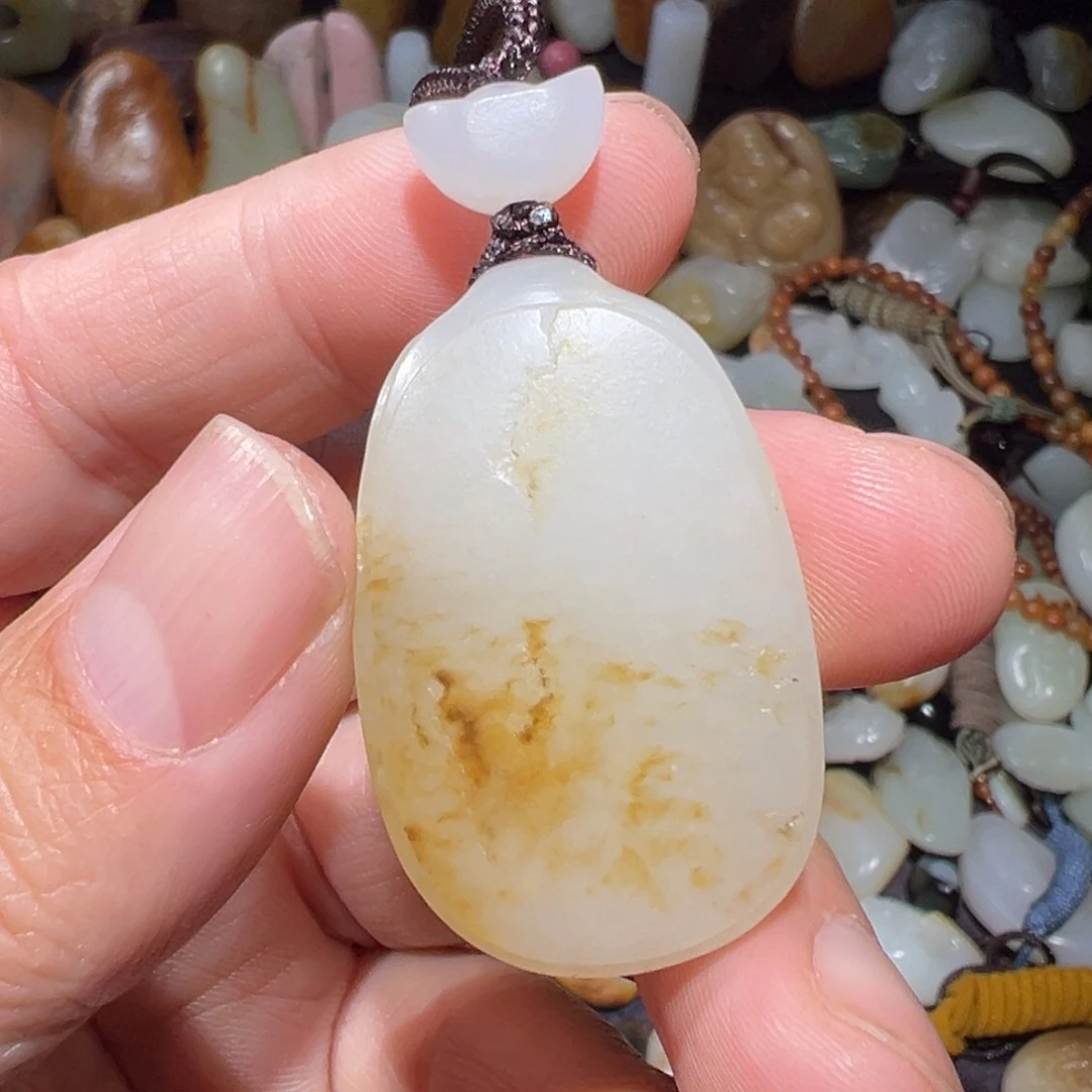 和田玉吊坠(不含链)未镶嵌