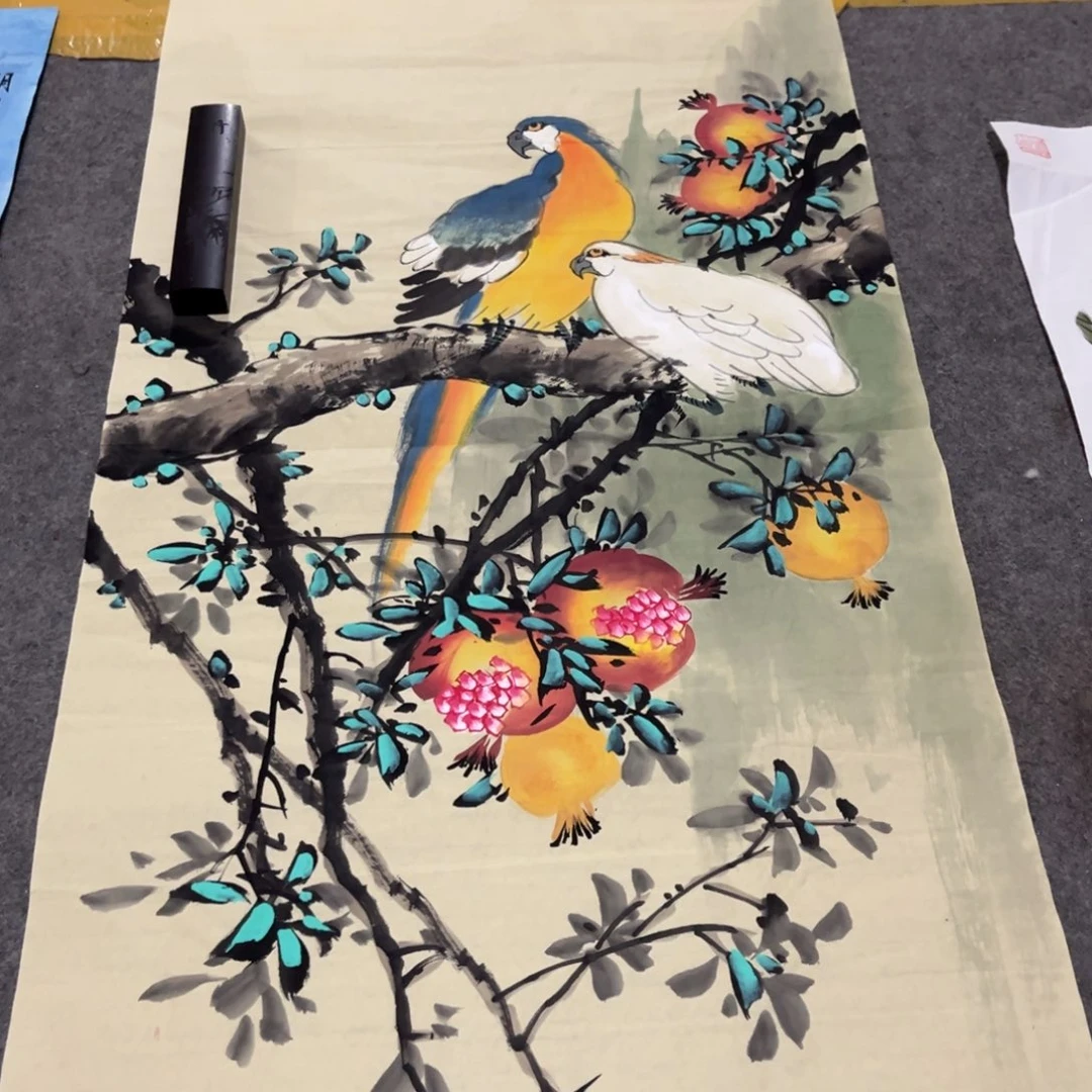 国画书法艺术作品多次绘画作品