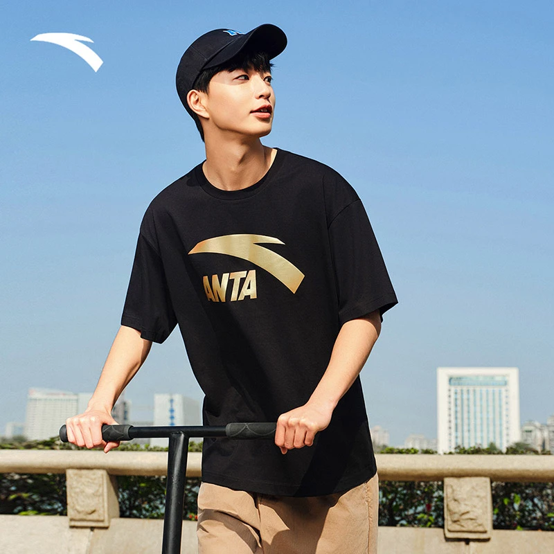 安踏速干T丨短袖t恤男女同款夏季新款休闲圆领针织运动上衣打底衫