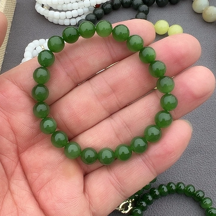 和田玉（碧玉）未镶嵌手串