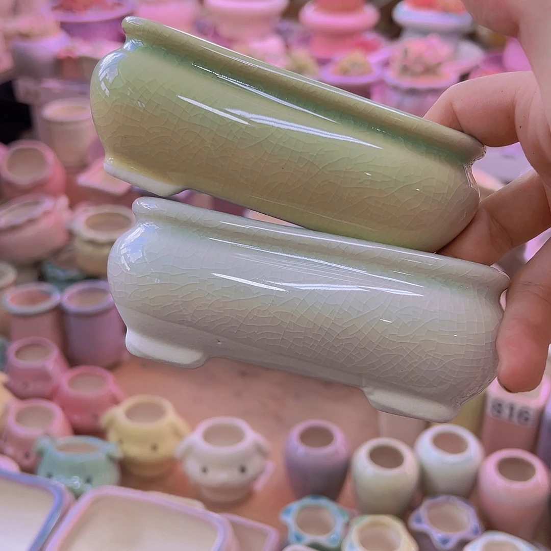 陶瓷花盆当场满12包邮