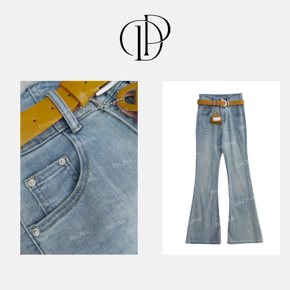 DACPAN-“甩掉烦恼”双扣显瘦牛仔喇叭裤2025/盼·PP 1390