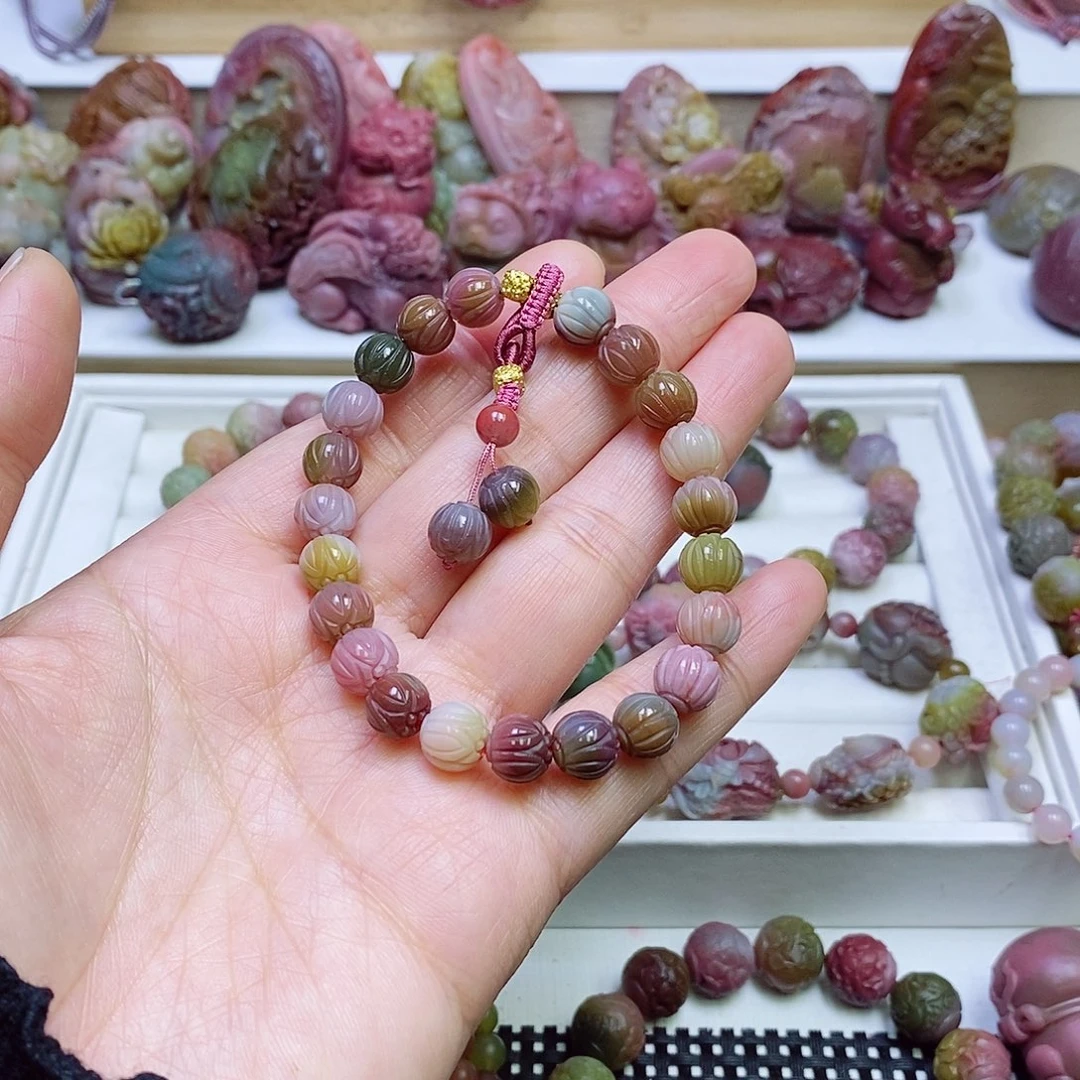 玛瑙/玉髓盐源玛瑙手链未镶嵌