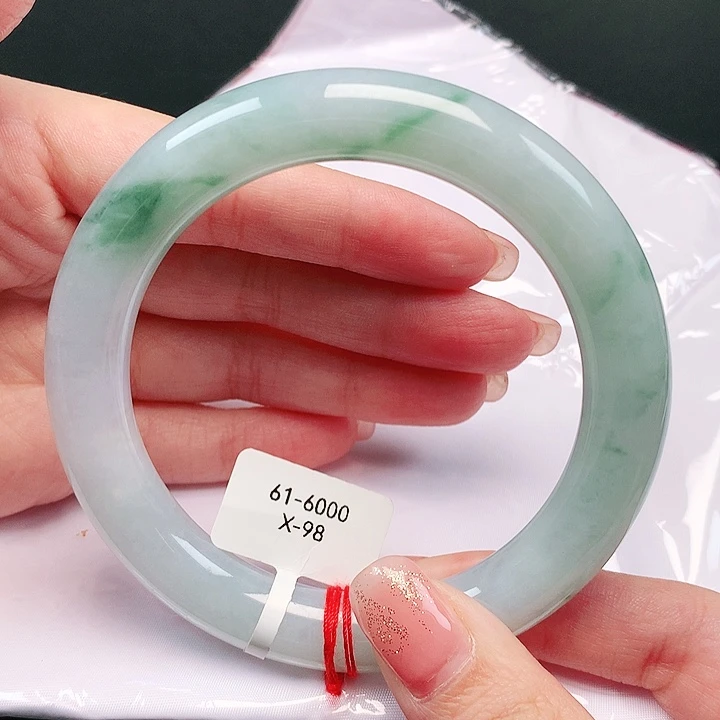 翡翠未镶嵌手镯缅甸天然A货翡翠 61