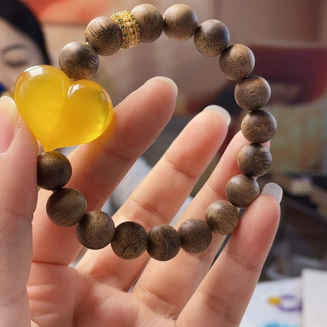 琥珀未镶嵌裸石琥珀手串