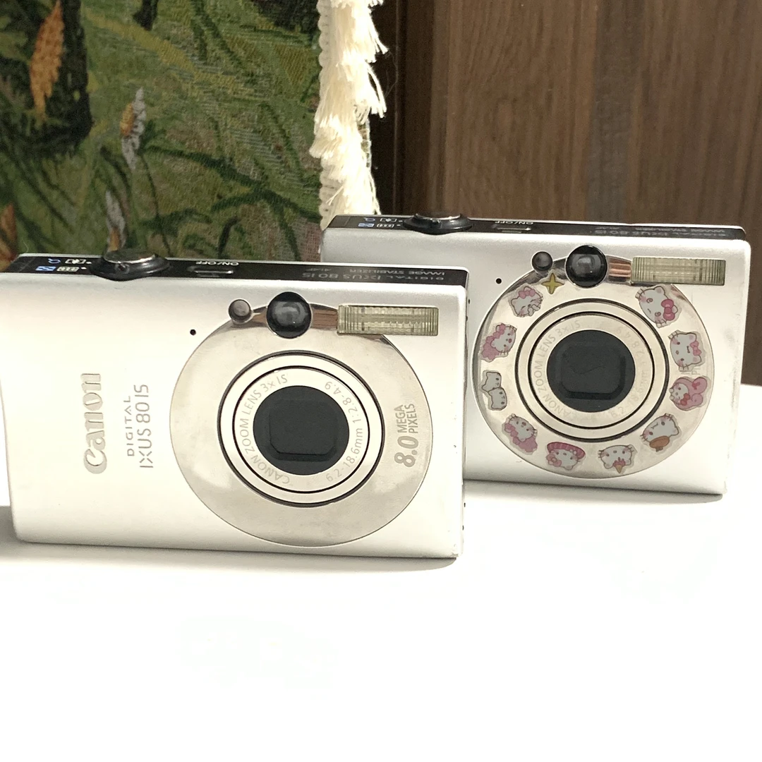 95新 佳能 ixus80银色800w像素3x光学变焦ccd数码相机