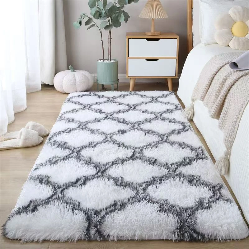 加厚长毛绒地毯卧室床边毯阳台榻榻米客厅少女心可爱满铺床边地毯