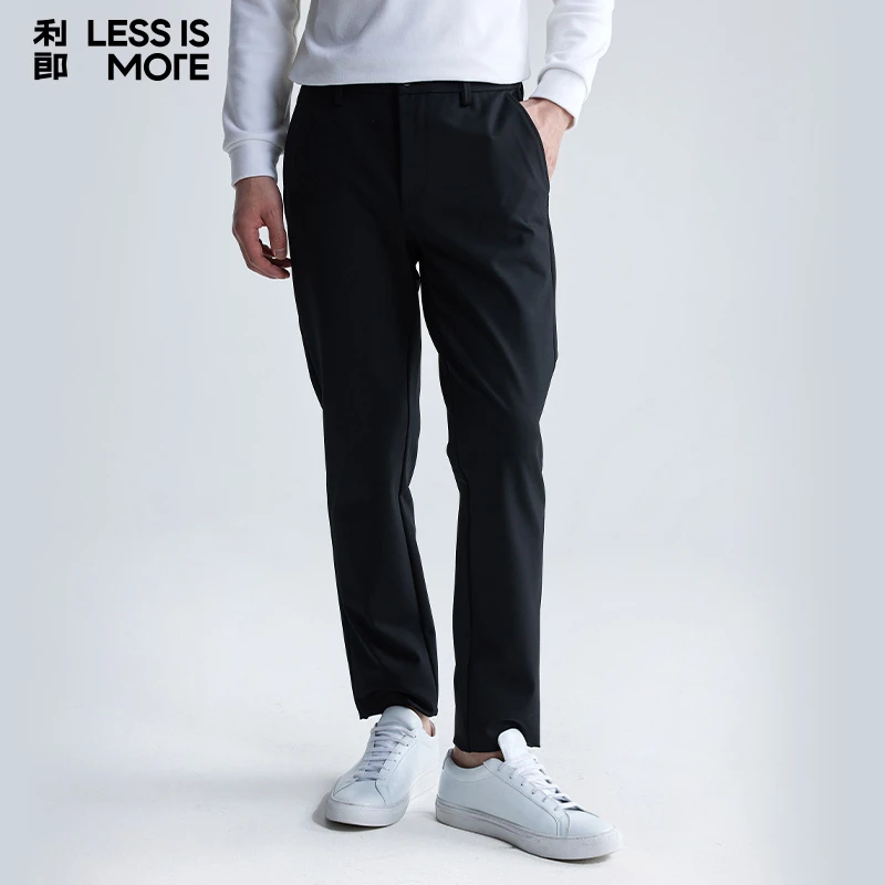 利郎【抗皱四面弹】2025新款春季男士商务休闲裤户外弹力修身长裤子