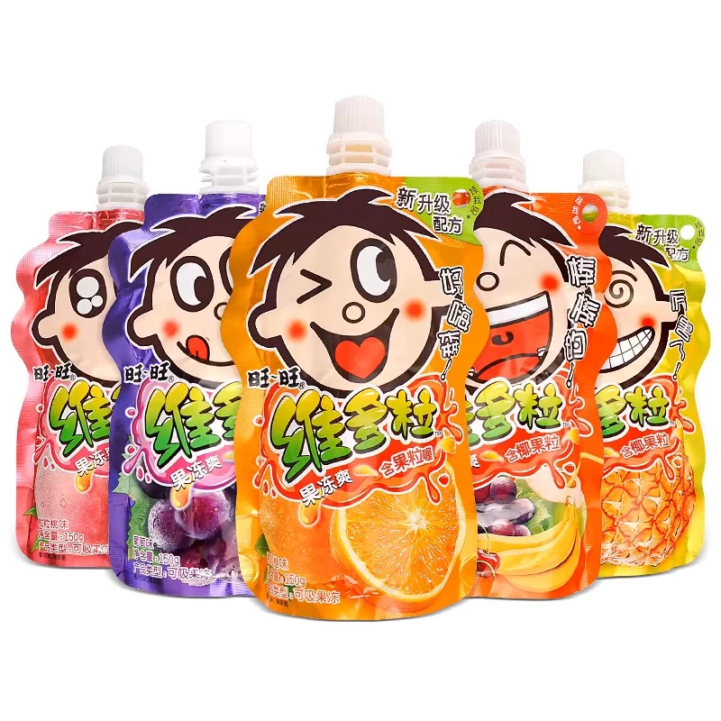 旺旺维多粒果冻爽150g混合水果汁吸吸冻摇摇冻果肉旺旺维多粒果冻