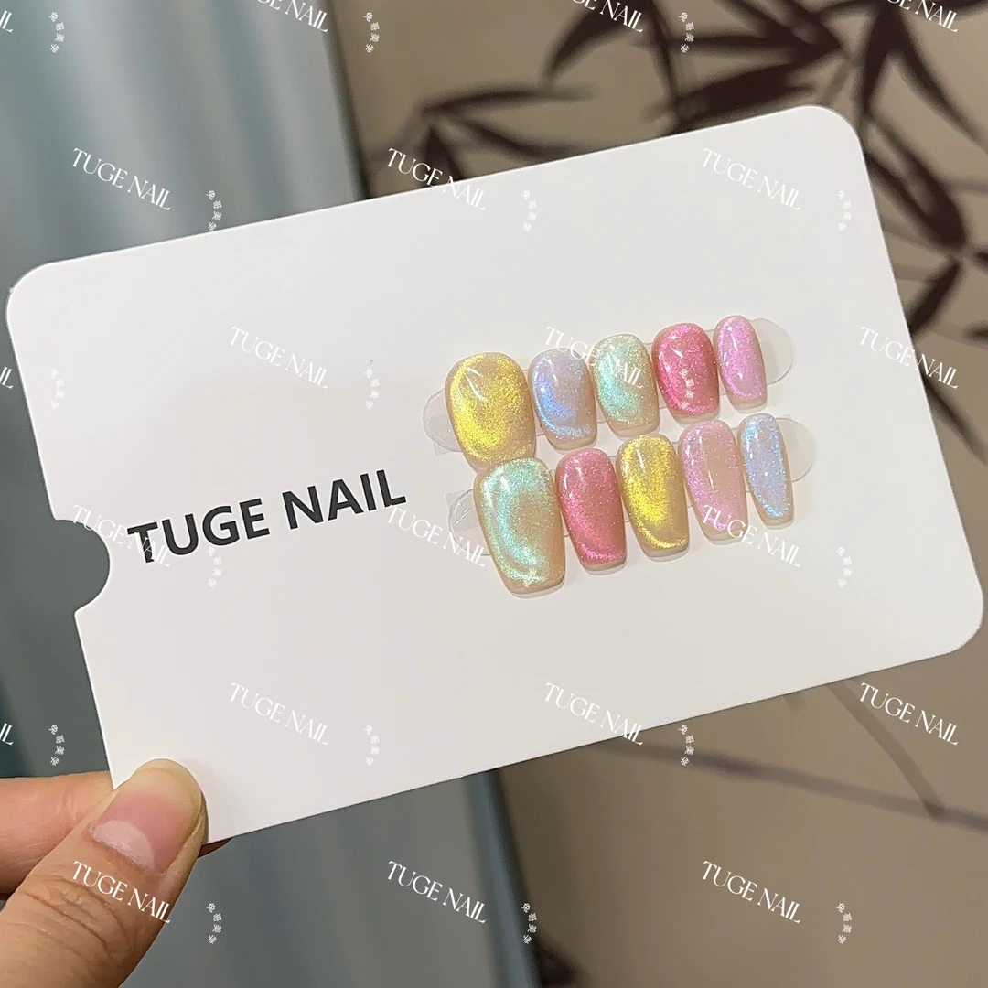 TugeNail “哆啦A梦” 春季爆款玻璃猫眼美甲气质猫眼简约美甲TGXX