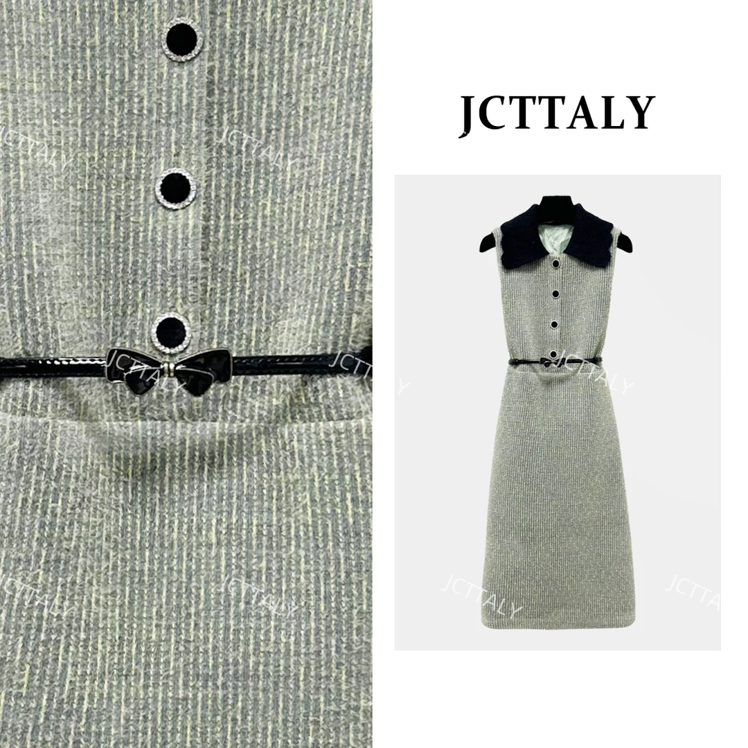 【宠粉价】清新时尚轻奢时尚气质无袖设计连衣裙NH-WX062