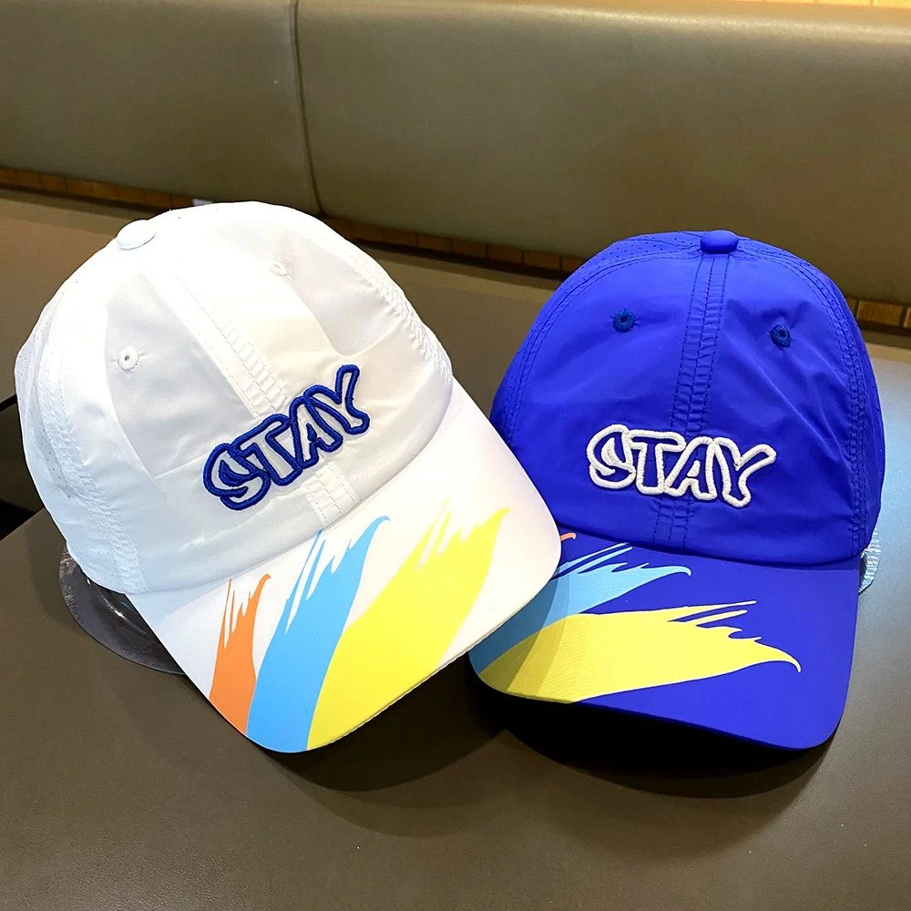 儿童帽子蓝色透气休闲网眼速干鸭舌帽棒球帽男女童小孩薄款太阳帽