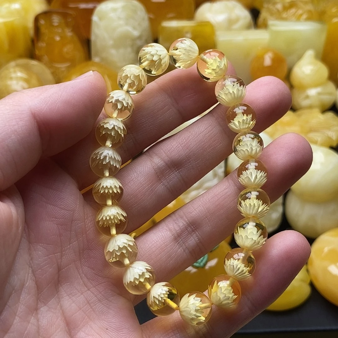 琥珀颈饰未镶嵌琥珀蜜蜡吊坠