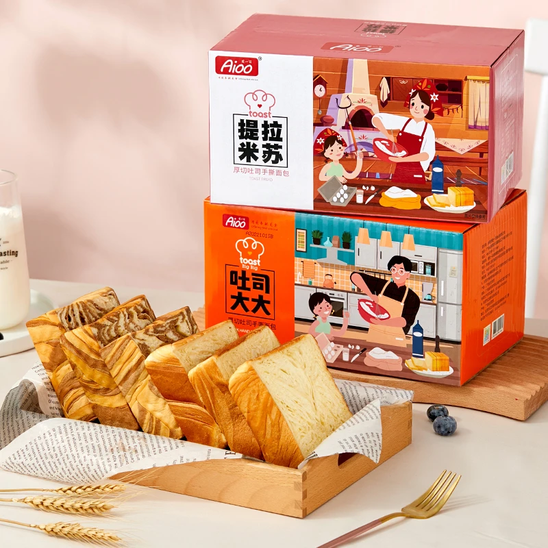 爱一百手工厚切牛乳吐司提拉米苏吐司手撕面包学生早餐代餐零食