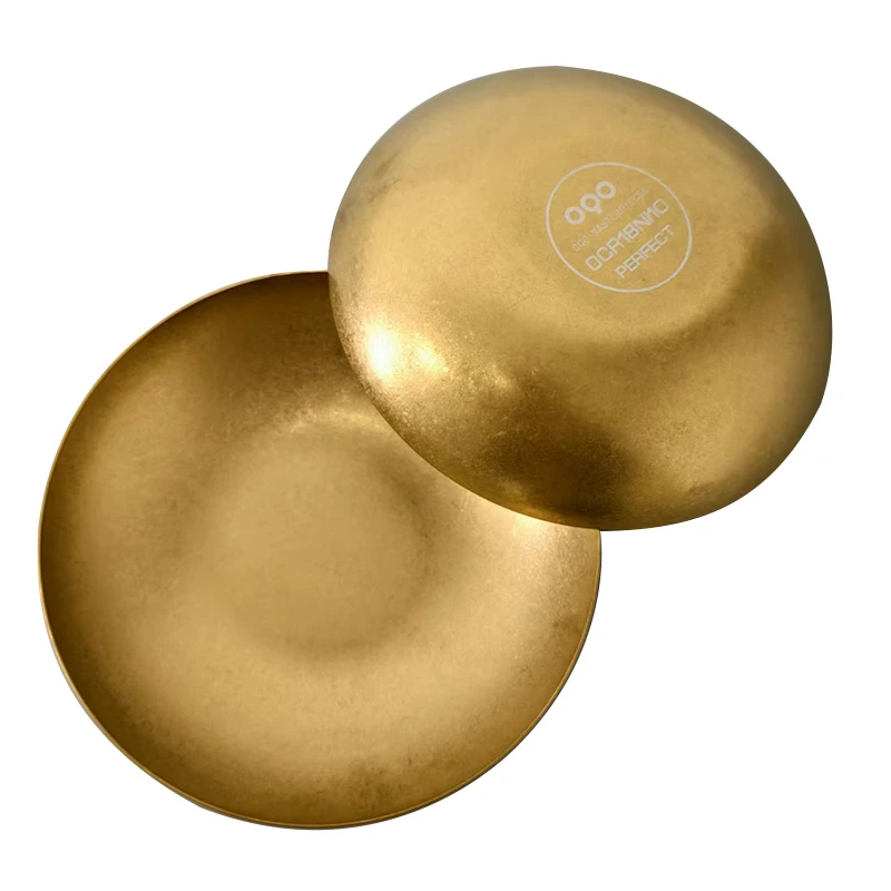 OQO/欧克欧不锈钢雪花飘花圆形餐盘餐叠果盘防刮耐磨家用零食盘