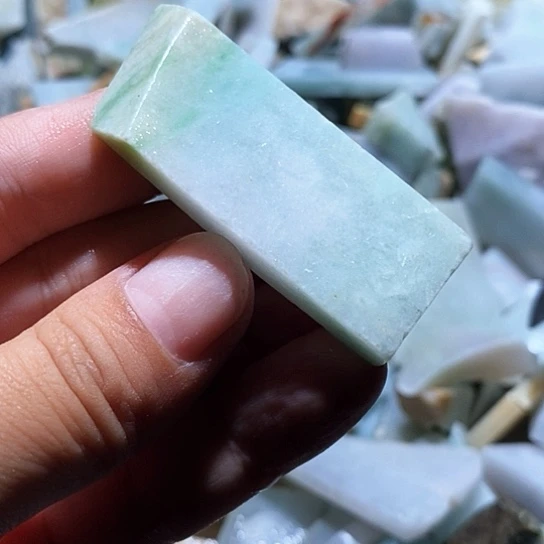散珠翡翠边角料91