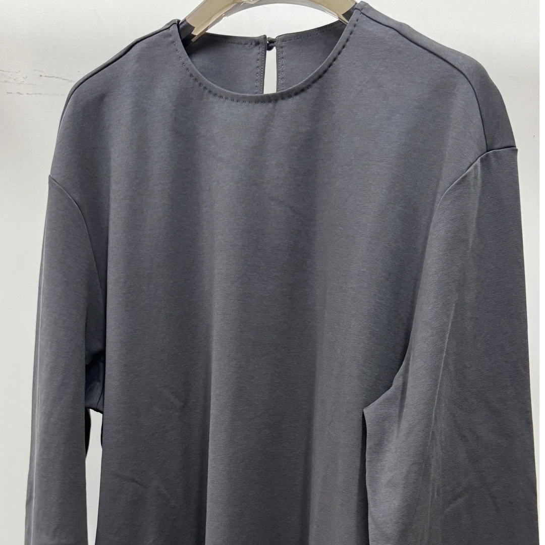 T姐原创精选设计师款长袖时尚百搭简约休闲宽松阔版上衣TG53012