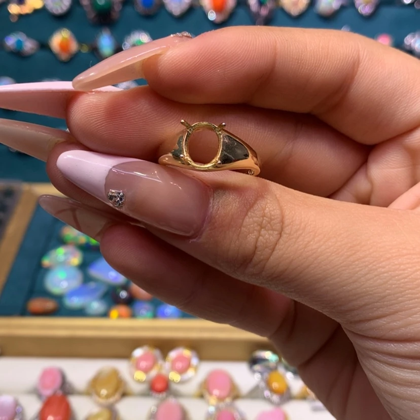 【闪购商品】欧泊银S925镶嵌戒指款式清*～