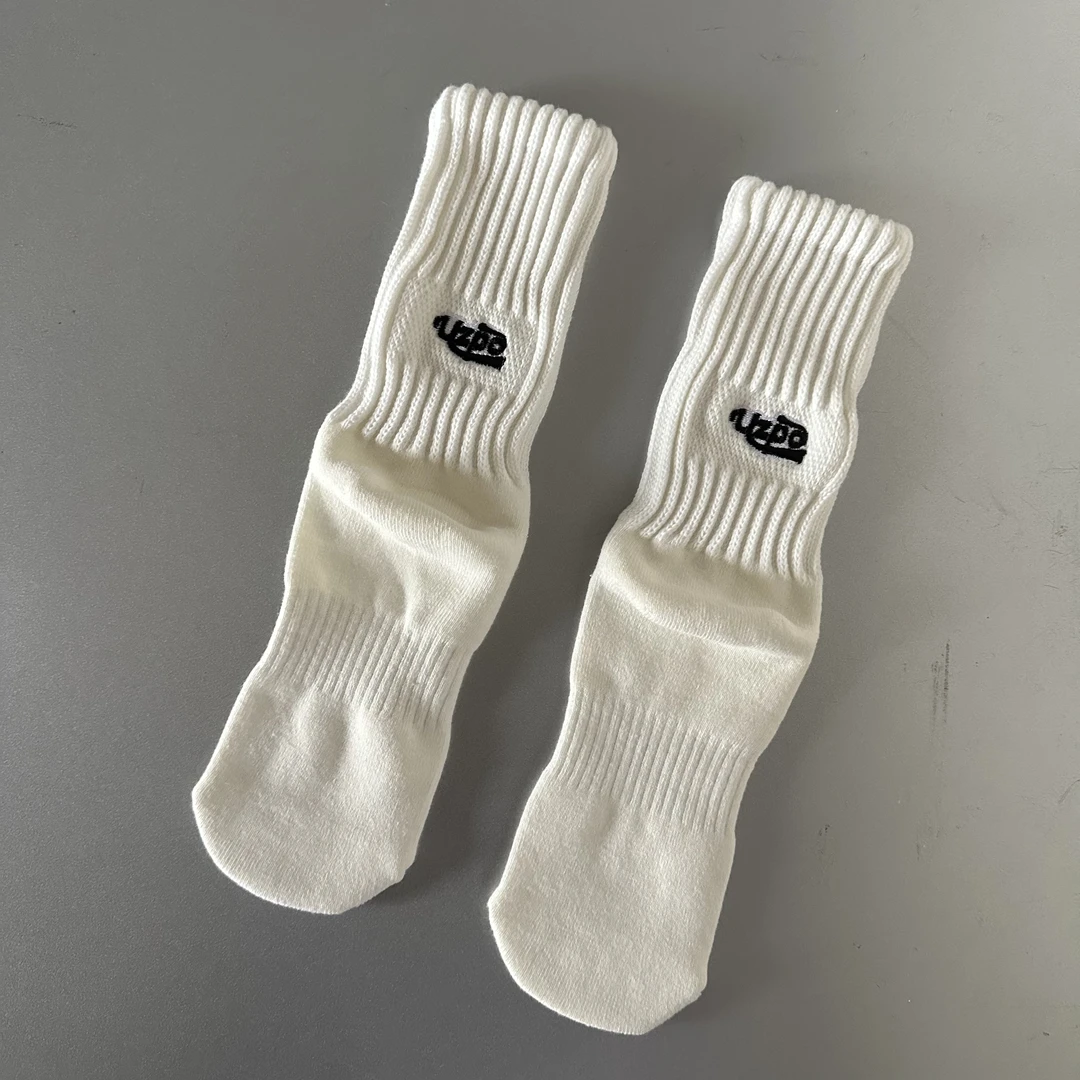 UZPOUZPO 休闲袜毛巾底高帮堆堆袜美式复古运动健身男女可穿