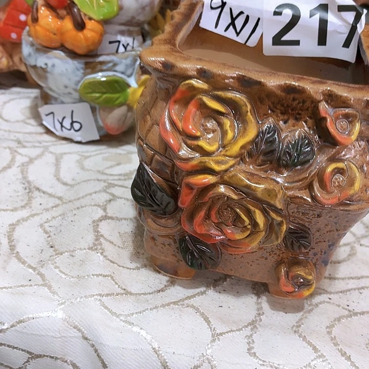 多肉花盆满15包邮