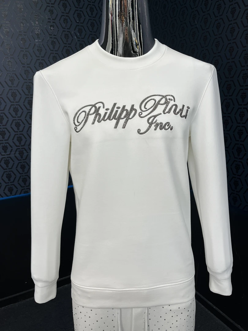 PHILIPP PINLI PP正品秋冬潮流男上衣休闲黑白红男打底衫长袖男士
