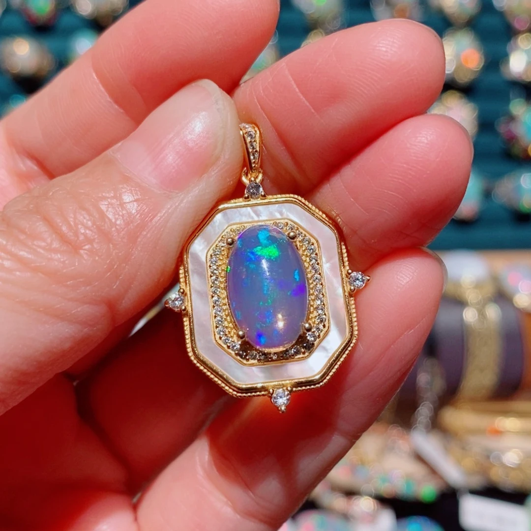 欧泊欧泊耳饰银S925镶嵌