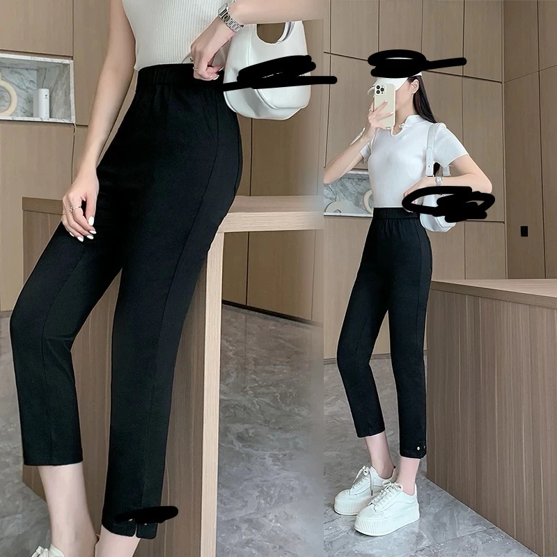 8376面膜裤小黑裤