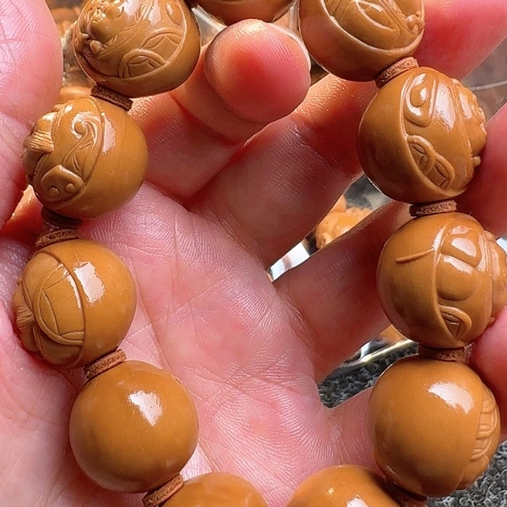 橄榄核吊坠橄榄正圆财神