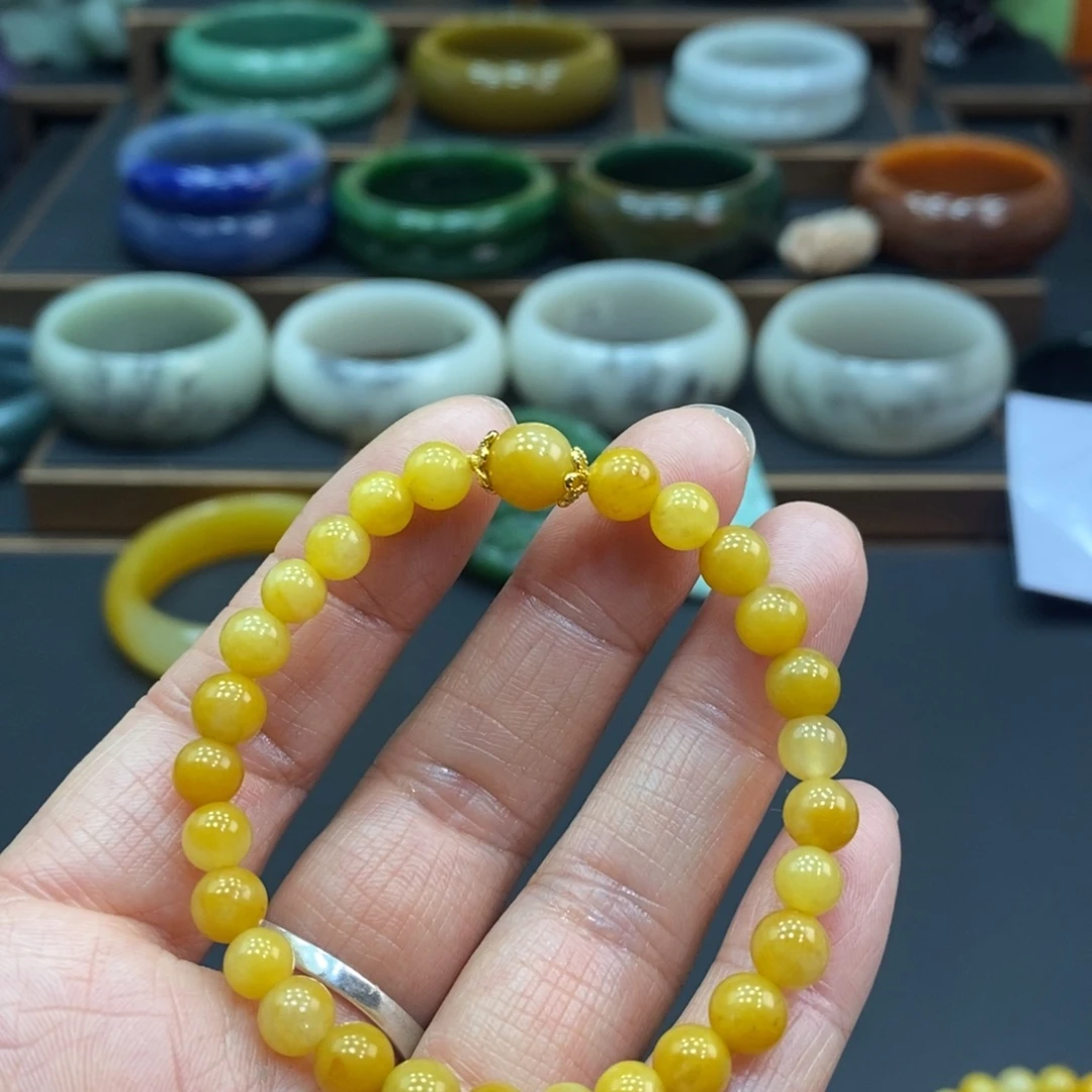 石英质玉未镶嵌手链0.6