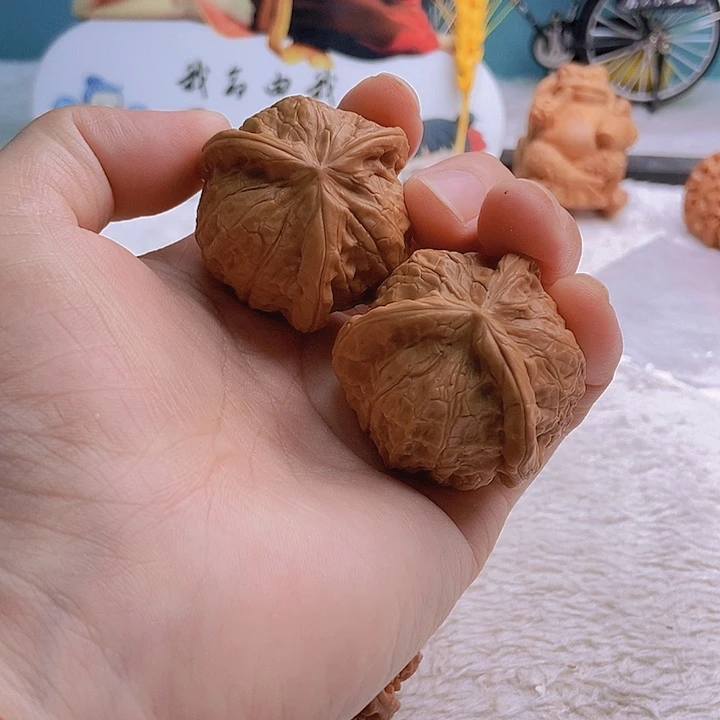 把件文玩核桃-***-三棱