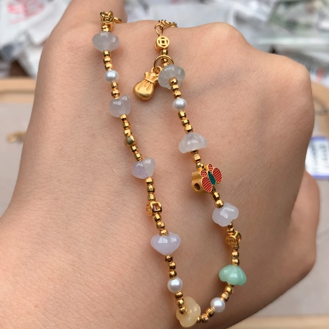 银S925镶嵌挂件翡翠