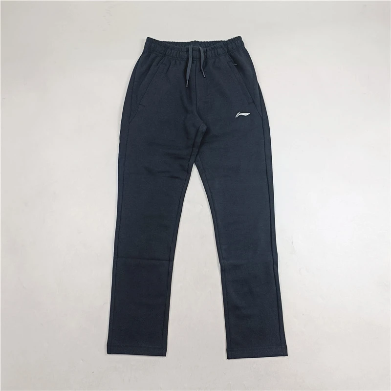 李宁男子乒乓球系列卫裤秋冬季常规款简约百搭运动长裤AYKT391