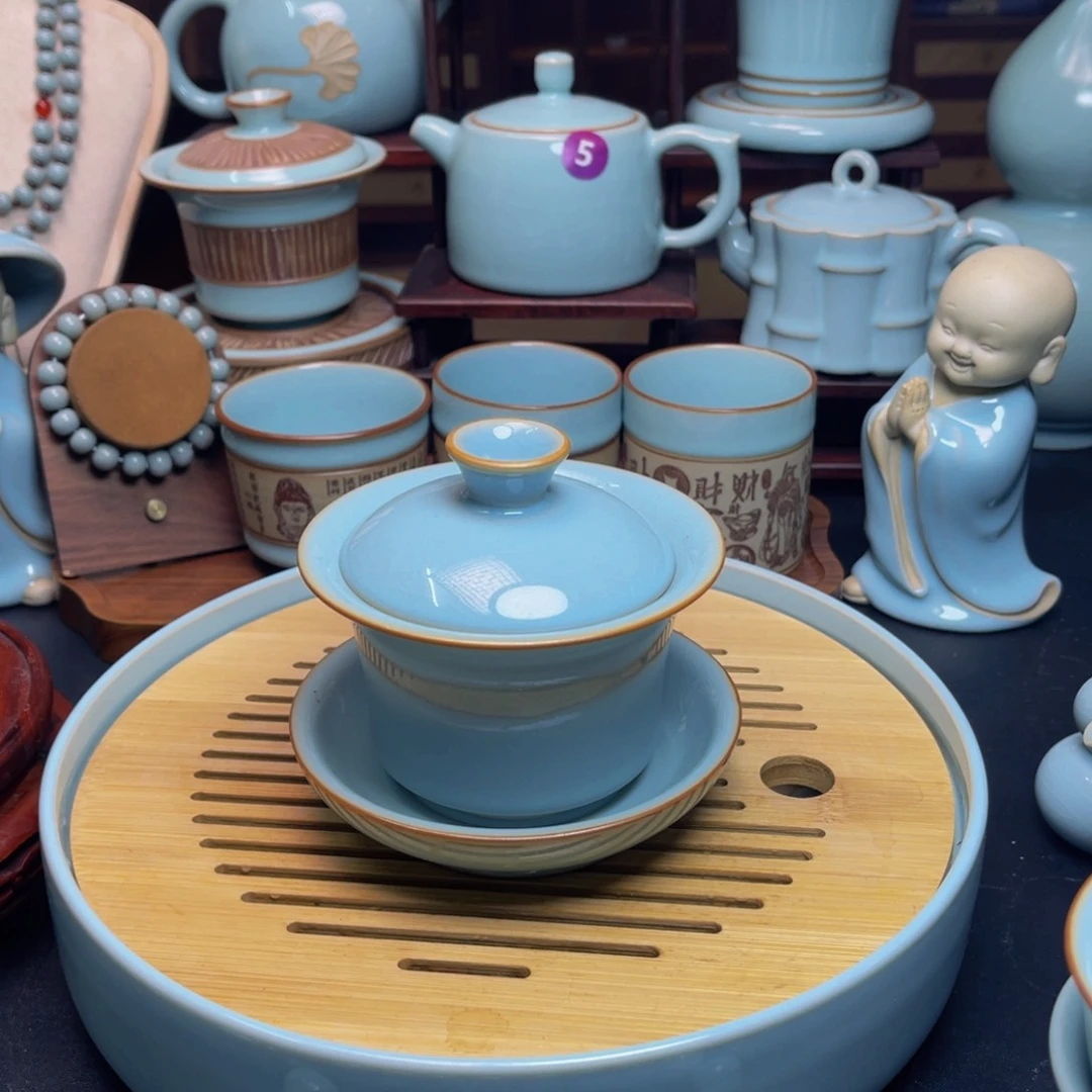 【闪购商品】摆件陶汝州单壶壶，壶，杯壶