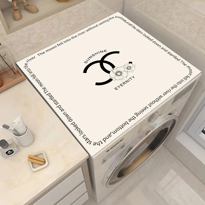 滚筒洗衣机防尘盖垫家用冰箱微波炉防尘垫简约浴室吸水防滑垫