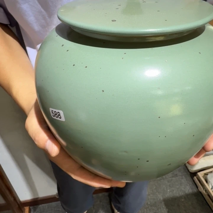 子****汝窑大茶叶罐容量5斤