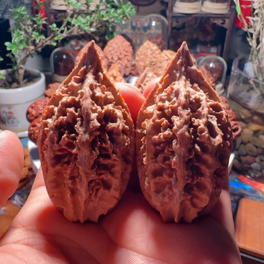 吊坠文玩核桃仙鹤神针