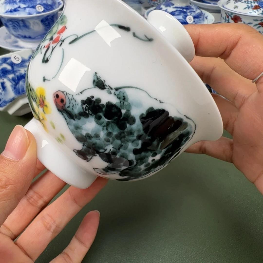 陶瓷景德镇纯手工纯手绘茶具木木89