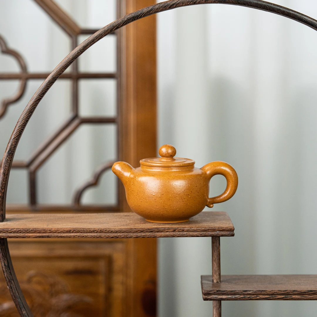 怀古 周乾制 葵黄朱泥 150cc 家用紫砂壶