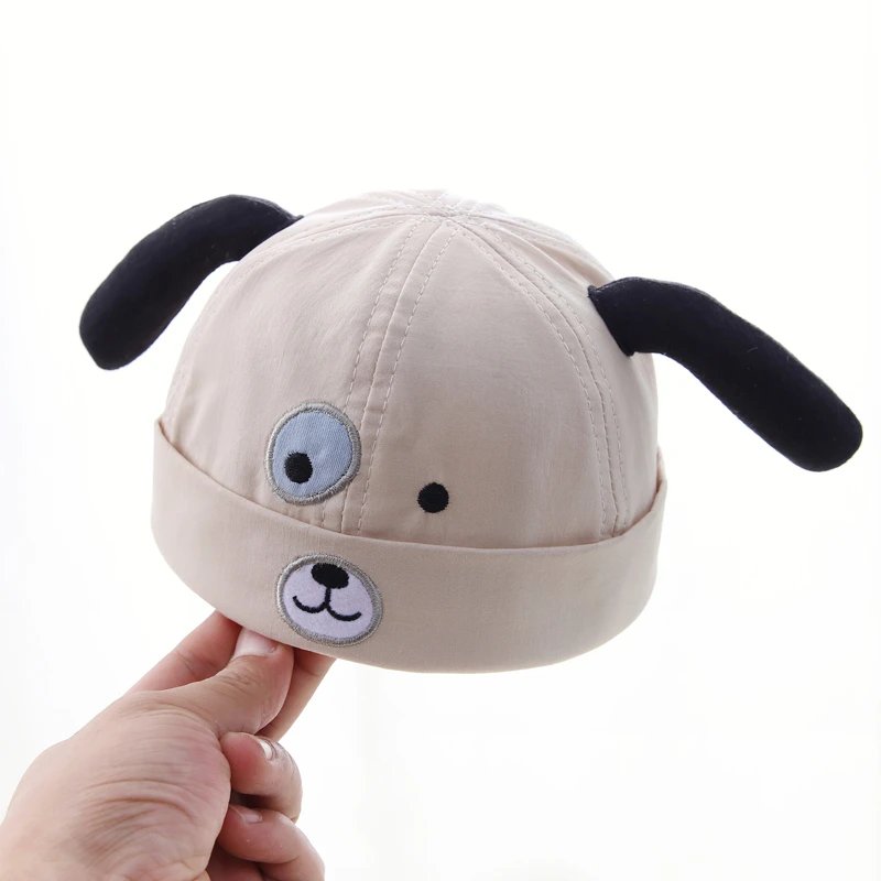 宝宝帽子春秋款男宝地主帽可爱超萌婴儿套头帽男孩薄款春季一岁帽