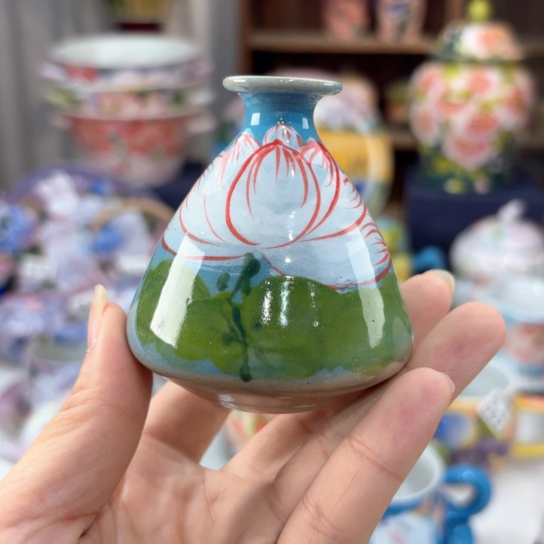 景德镇手绘高温釉下彩陶瓷茶具