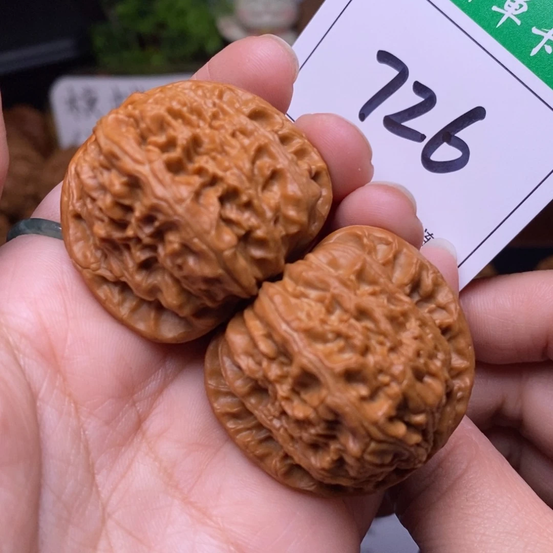 把件文玩核桃726白狮子3:9