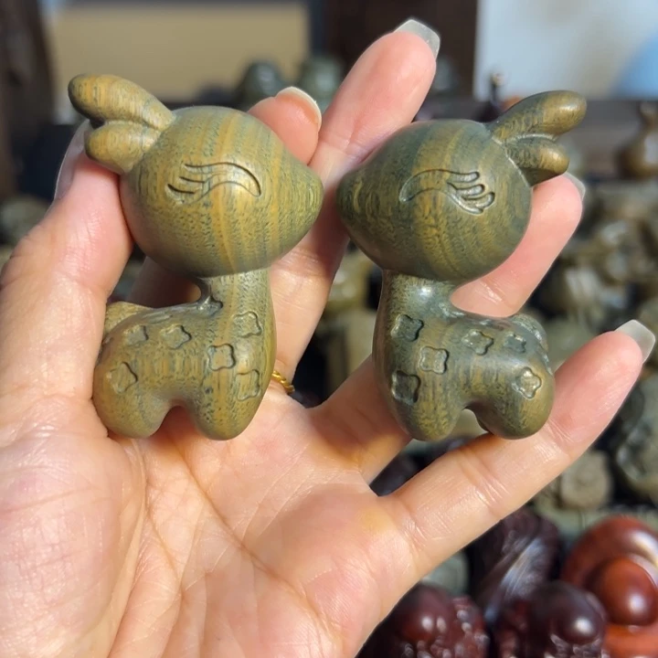 把件小叶紫檀两个一对