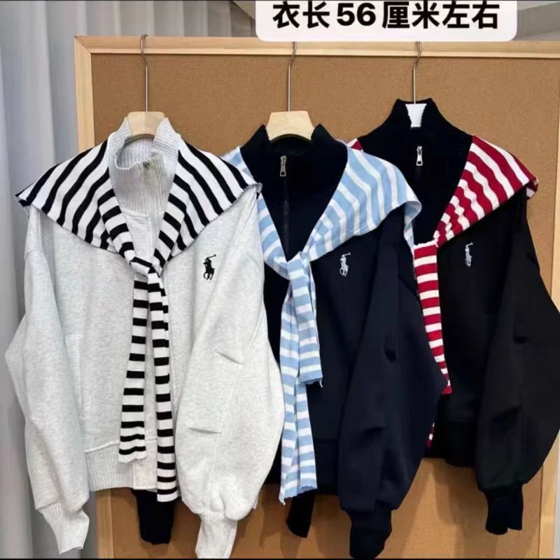 2025新款韩版初高中生女秋装小个子学院风条纹披肩卫衣外套学生潮