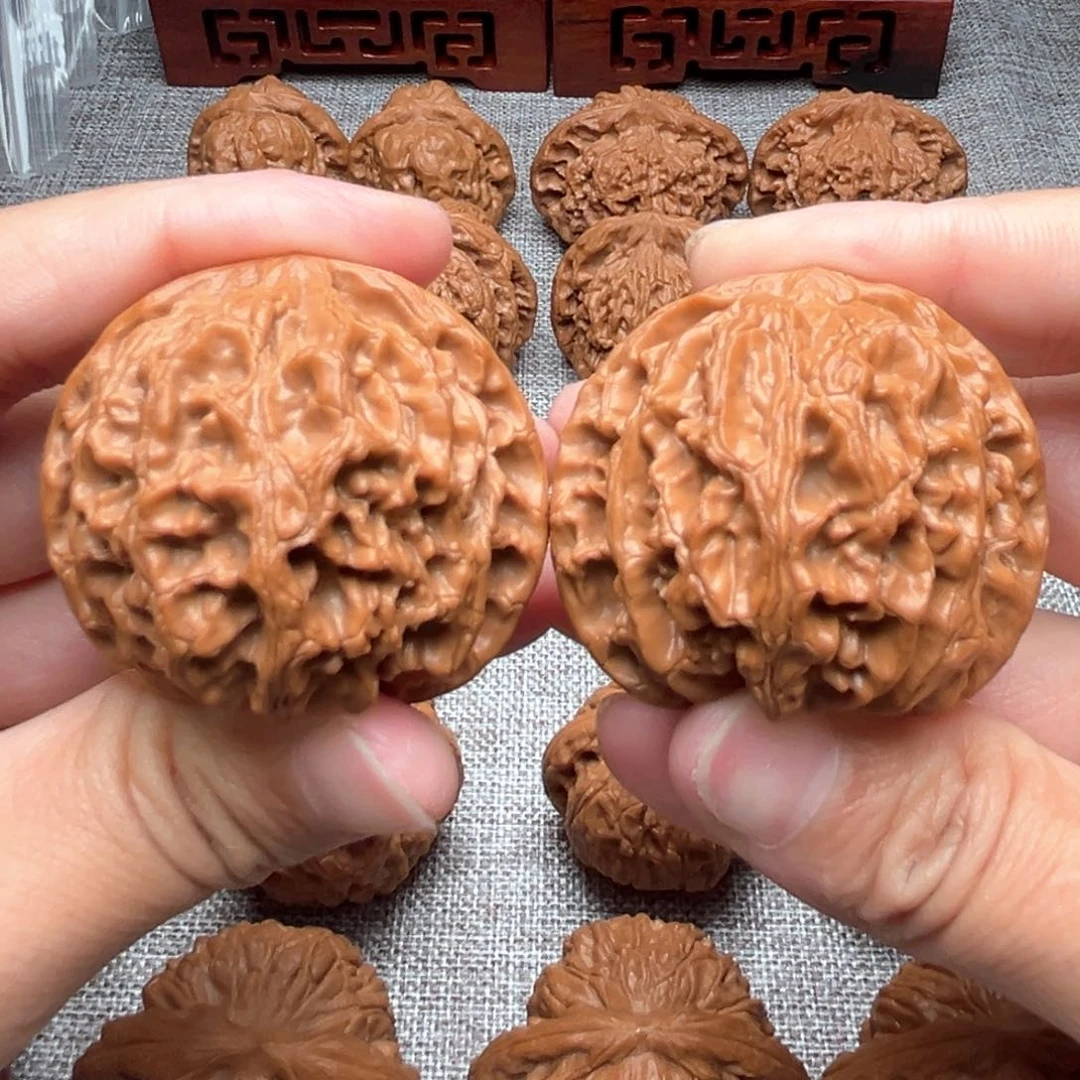 文玩核桃把件精品苹果园43尺