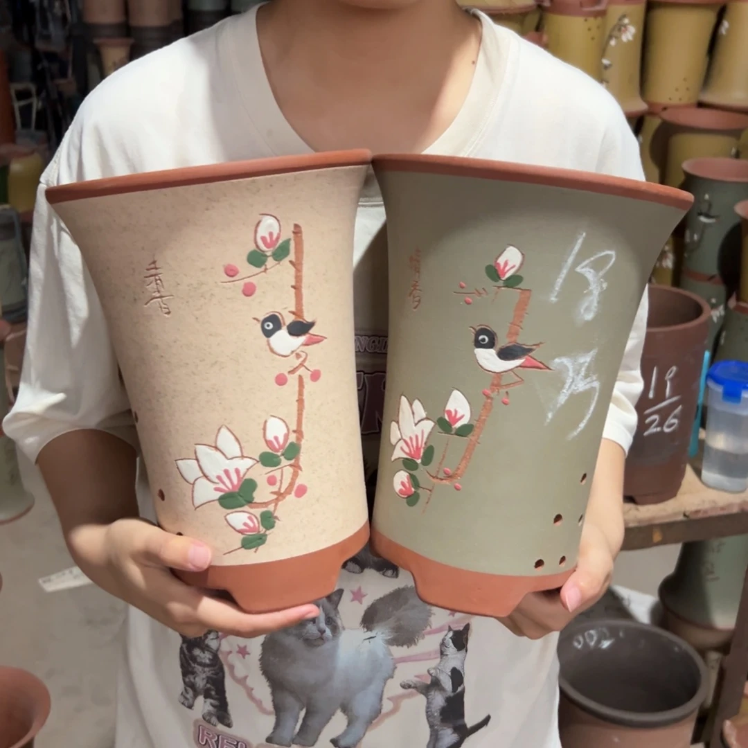 宜兴川阁紫砂花盆
